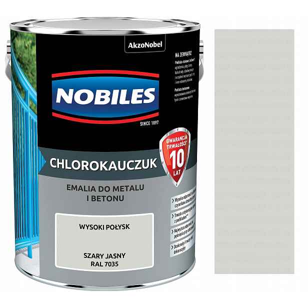 Chlorokaučuk 5L Šedý Světlý Ral 7035 Nobiles
