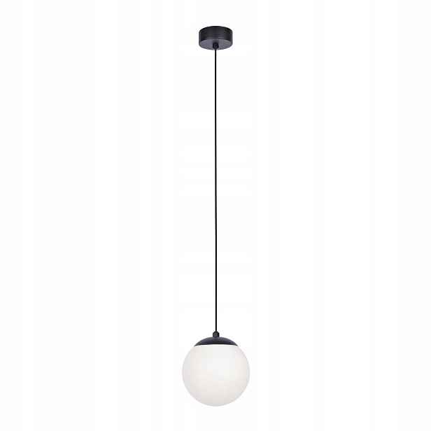Kaja Savoy závěsná lampa černá bílá stínidlo kov sklo