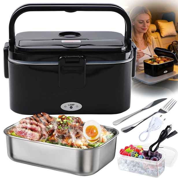 Elektrický Vyhřívaný Obědový Box, Přenosná Nádoba Na Jídlo, Oběd, 1.8 L