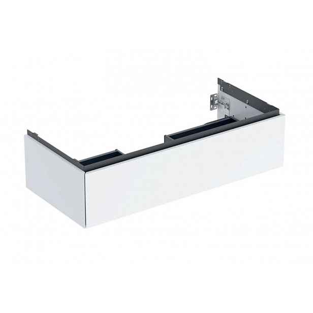 Geberit ONE - Umyvadlová skříňka 104x27x47 cm, 1 zásuvka, lesklá bílá 505.074.00.1