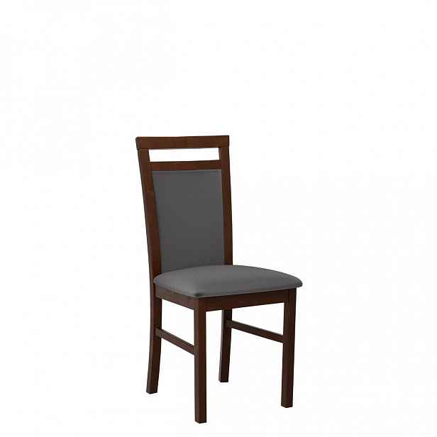 Kuchyňská židle FRATONIA 3 - ořech / tmavá šedá