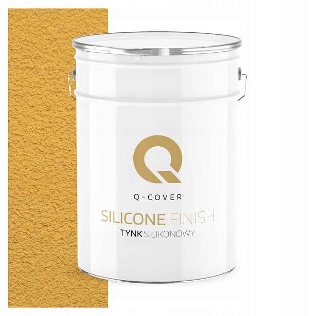 Silikonová Fasádní Omítka Žlutá Intenzivní 15 Kg Granulace 1.5 mm F636