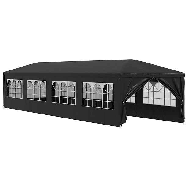 vidaXL Party stan 3 x 12 m antracitový