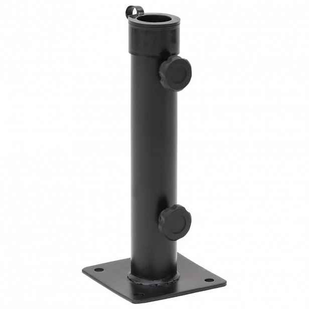vidaXL Základna pro slunečník pro tyč Ø 38/48 mm matná černá ocel