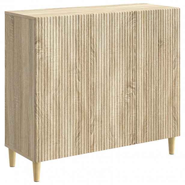 vidaXL Servírovací skříň Dub sonoma 89 x 34,5 x 80 cm Kompozitní dřevo
