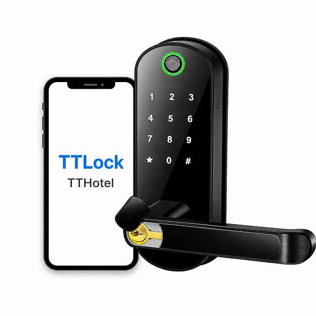Elektronická Klika Ttlock Zámek Dveří Na Kód Šifra Otisk Prstu Rfid