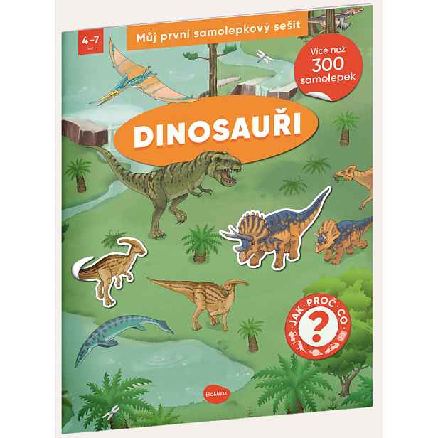 Ella&Max Můj první samolepkový sešit – DINOSAUŘI