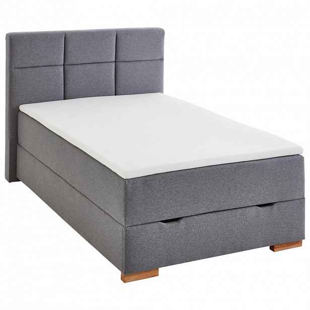 home24 POSTEL BOXSPRING, 140/200 cm, šedá