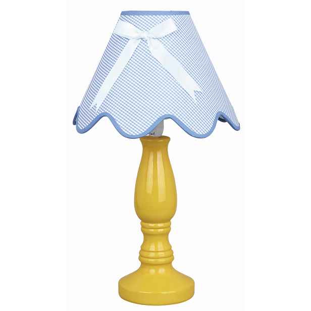 Stolní lampa Candellux Lola Žlutá keramická s krytem E14