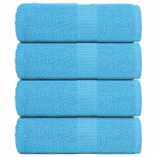vidaXL Ručníky FROGN 4 ks tyrkysové 30x30 cm 360 g/m²