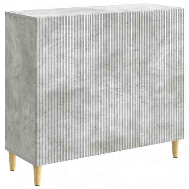 vidaXL Servírovací skříň Betonově šedá 89 x 34,5 x 80 cm