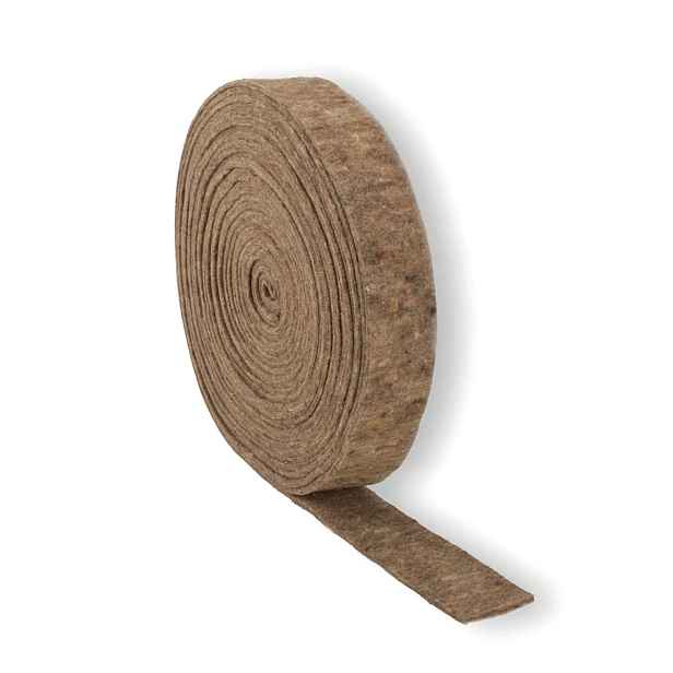 Filcové pásky z ovčí vlny 100 kg/m³ – šířka 9 mm šířka 10 cm 10 mb