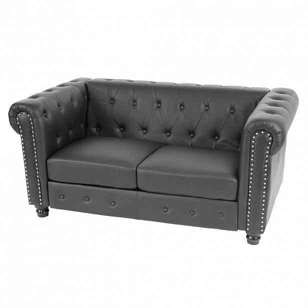 MCW LUXUSNÍ DVOUMÍSTNÁ SOFA LOUNGESOFA Černá