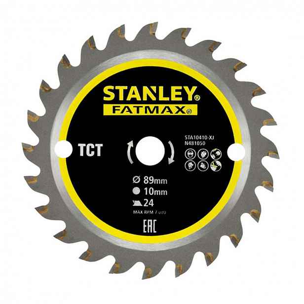 Stanley - Pilový kotouč na dřevo 89x10 mm, 24 zubů STA10410-XJ