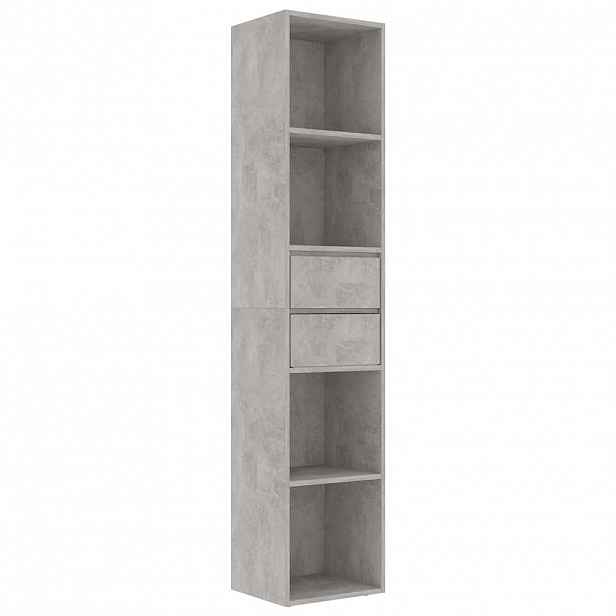 vidaXL Knihovna betonově šedá 36 x 30 x 171 cm kompozitní dřevo