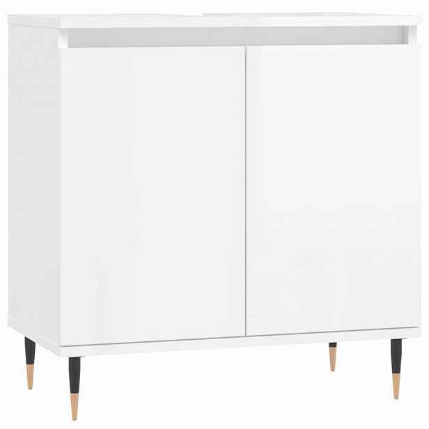 vidaXL Koupelnová skříňka lesklá bílá 58 x 33 x 60 cm kompozitní dřevo