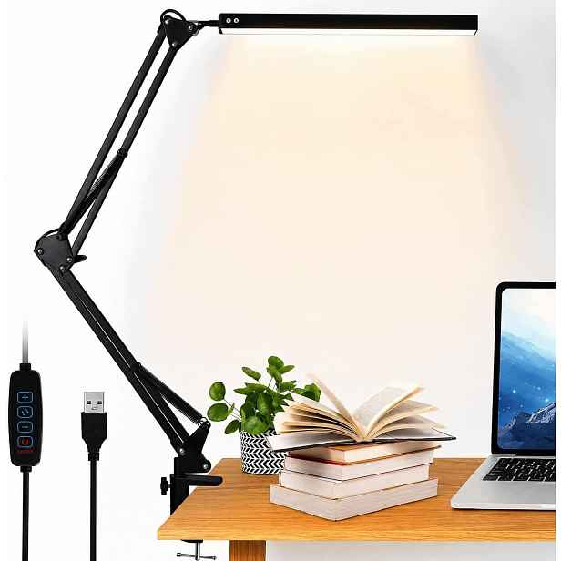 10W Led stolní lampa na školní stůl Noční Lampa Kreslící, nastavitelná