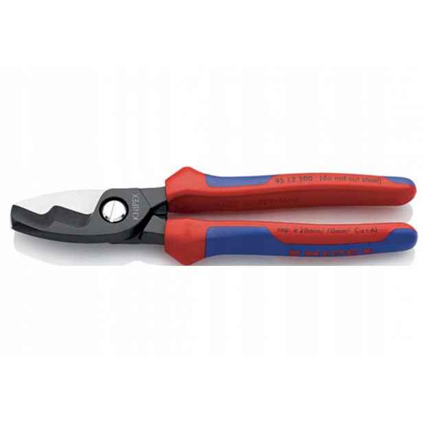 Nůžky na stříhání kabelů s vícekomp. rukojeťmi 200 mm Knipex