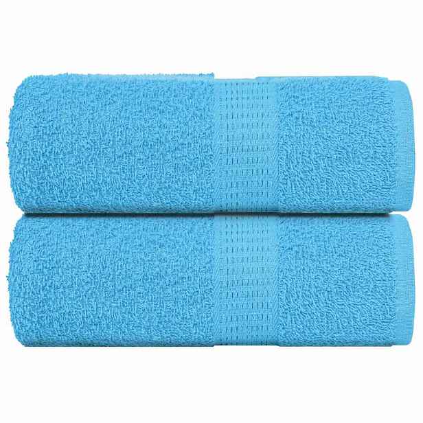 vidaXL Ručníky pro hosty FROGN 2 ks tyrkysové 30x50 cm 360 g/m²