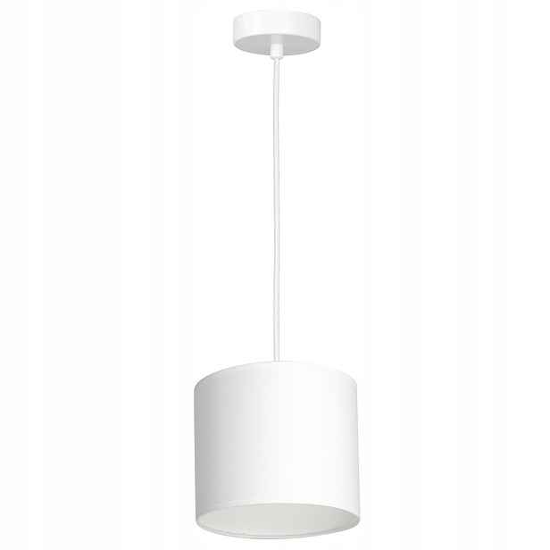 Luminex Arden Závěsná lampa Bílá Ø18 cm 1xE27 15W Stínidlo z tkaniny