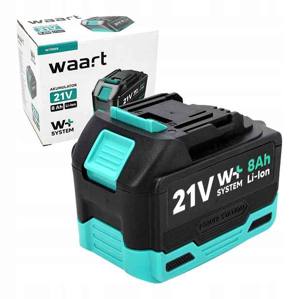 Akumulátor Li-ion Waart 21 V 8 Ah pro elektrické nářadí Waart Série W17E028