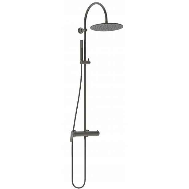 Ideal Standard La Dolce Vita - Sprchový set s baterií, průměr 30 cm, Magnetic Grey BD674A5