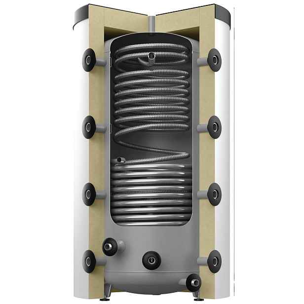 Nádrž akumulační kombinovaná Reflex Storatherm Heat Combi HC 1500/1_C s 1 výměníkem a ohřevem TV s izolací (stříbrná) 7859500