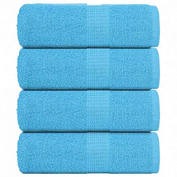 vidaXL Ručníky pro hosty FROGN 4 ks tyrkysové 30x50 cm 360 g/m²