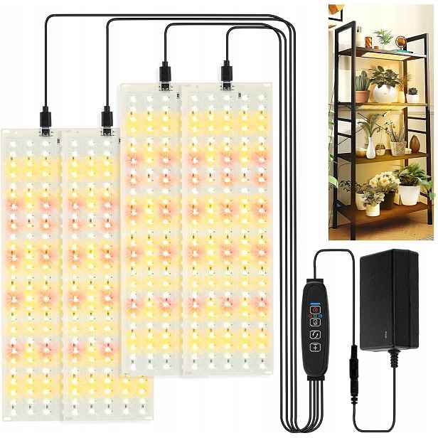 Full Spectrum Sluneční Světlo Lampa Pro Růst Pěstování Rostlin 30CM 4KS