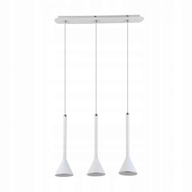 Anela Wh, Minimalistická bílá 3-bodová závěsná lampa 3 x GU10