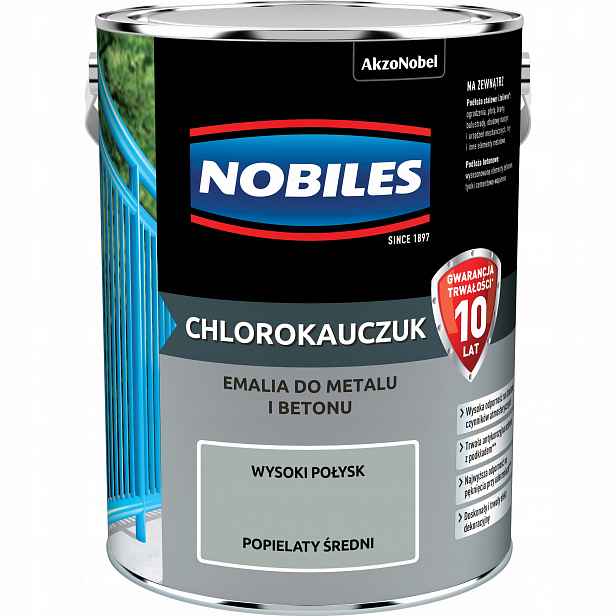 Chlorokaučuk 5L popelavý světlý Ral 7038 Nobiles