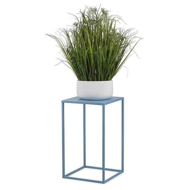HowHomely Stojan na květiny SIMPLE 40 cm modrý