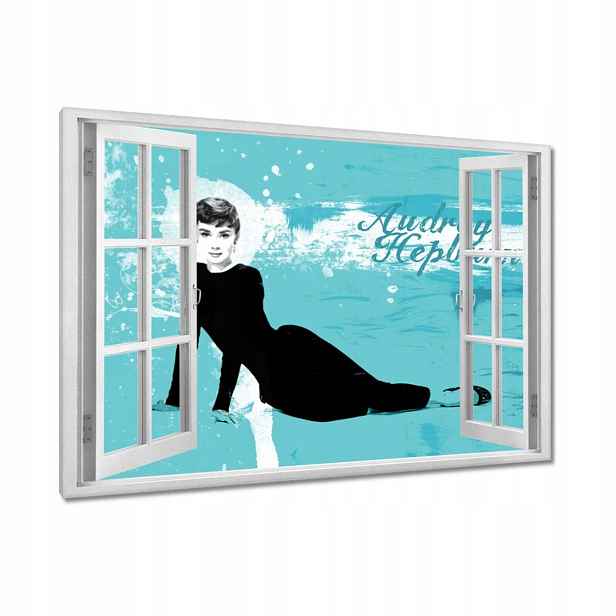 Obrazy 90x60 Hepburn, krásná herečka