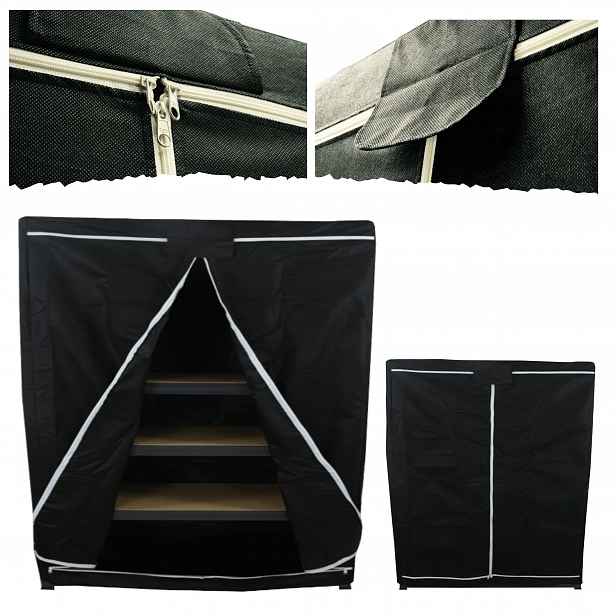 Ochranný obal na regál 106X110X45cm pouzdro na stojan Černé Trvanlivé