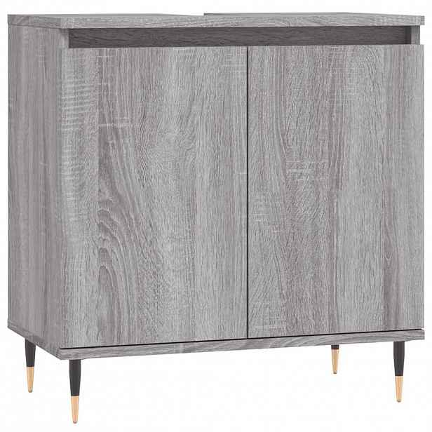 vidaXL Koupelnová skříňka šedá sonoma 58x33x60 cm kompozitní dřevo