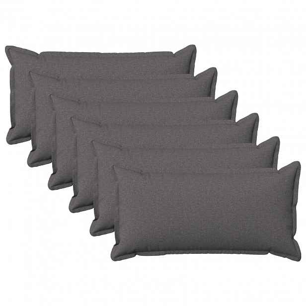vidaXL Povlak na polštář 6 pcs HOUTEN Světle šedá 40 x 70 cm