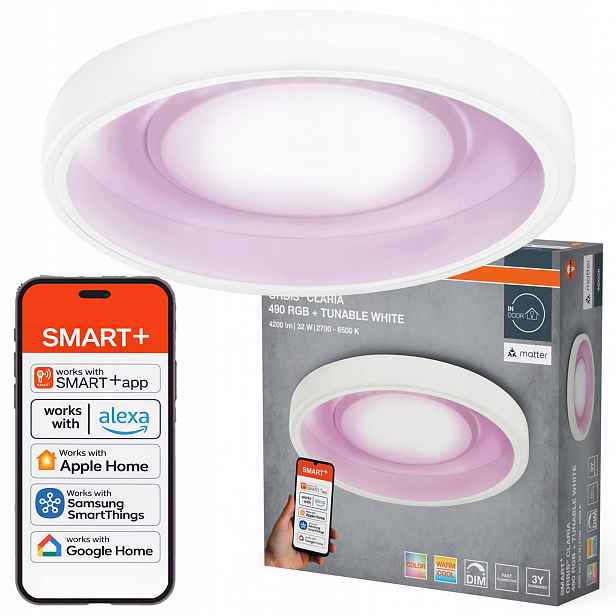 Stropní Svítidlo Led nástěnné svítidlo 32W 3150lm Cct Smart WiFi Matter Osram