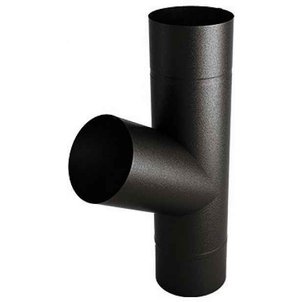 T-rozdělovač žlabu Flamingo Budmat fi 90 mm tmavě hnědý