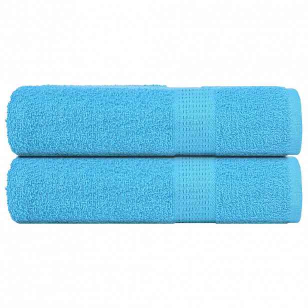 vidaXL Ručníky FROGN 2 ks tyrkysové 50x100 cm 360 g/m²