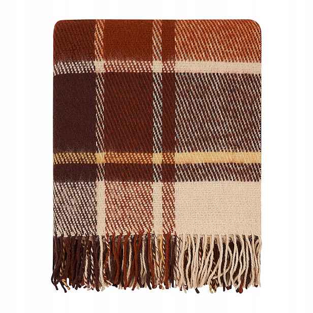 Vlněná deka teplá hrubá 100% novozélandská vlna 170x200 Cozy Blankets