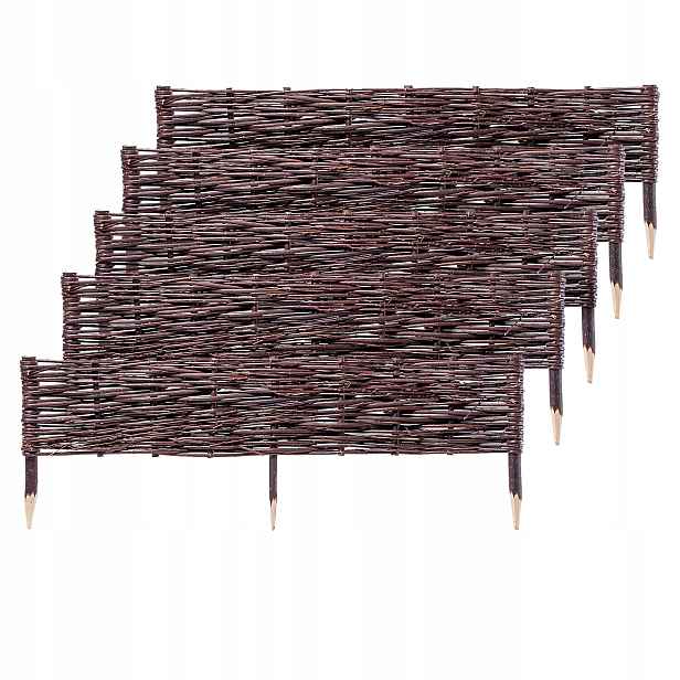 Zahradní Palisáda 100x30cm Proutěný Plot 5ks