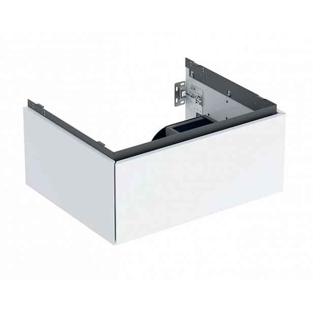 Geberit ONE - Umyvadlová skříňka 59x27x47 cm, 1 zásuvka, lesklá bílá 505.071.00.1