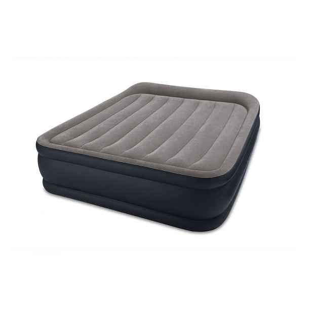 Nafukovací postel Intex 203x152cm s pumpou modro-šedá