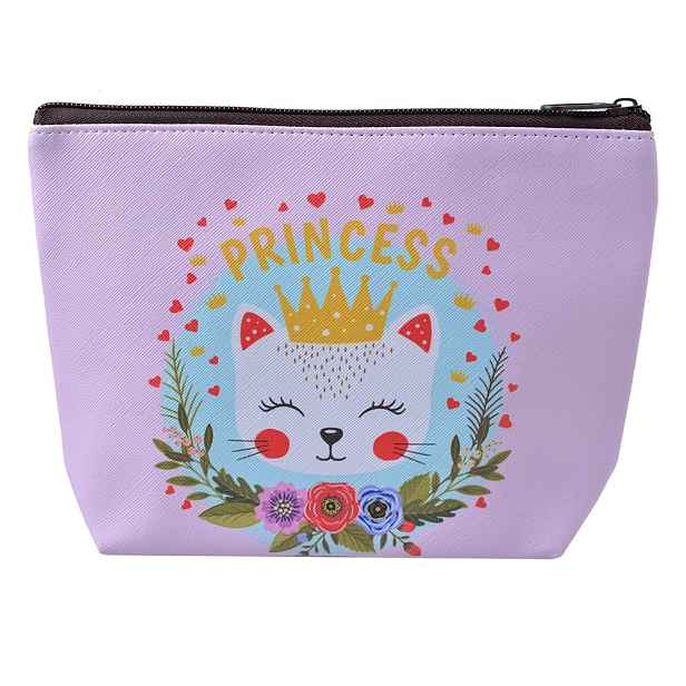 Růžová toaletní taštička Princess - 22*15 cm Clayre & Eef