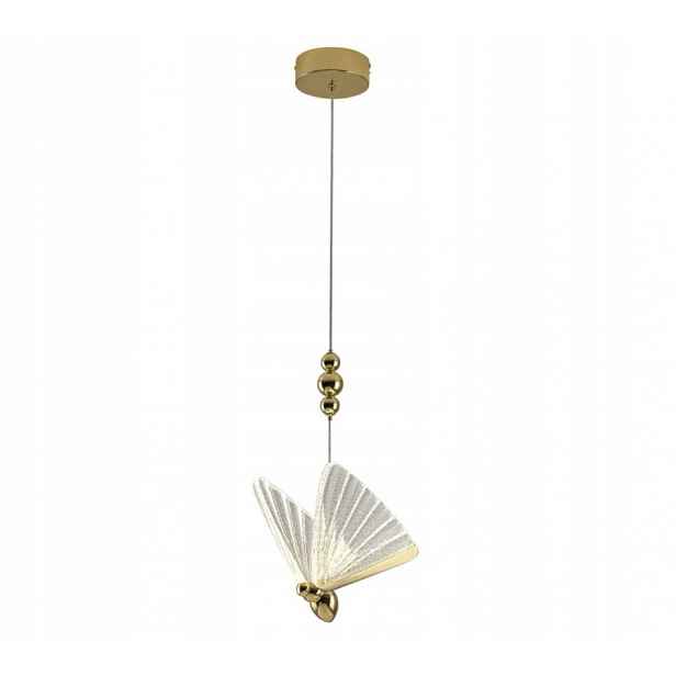 Stropní svítidlo, závěsná, elegantní, moderní, Led, zlatá Mariposa 1