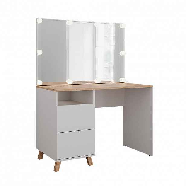 Vicco TOALETNÍ STOLEK Karen Bílá/Artisan 110 cm s pohádkovými světly LED