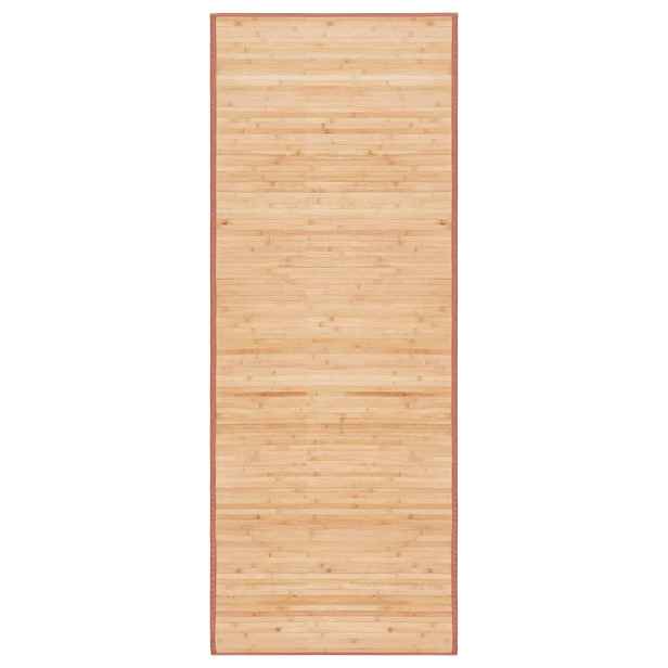 vidaXL Koberec bambus 80 x 200 cm hnědý