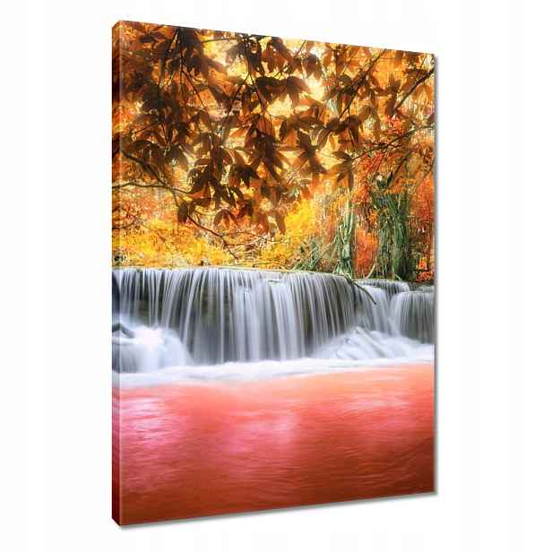 Obraz 80x120 Oranžový vodopád