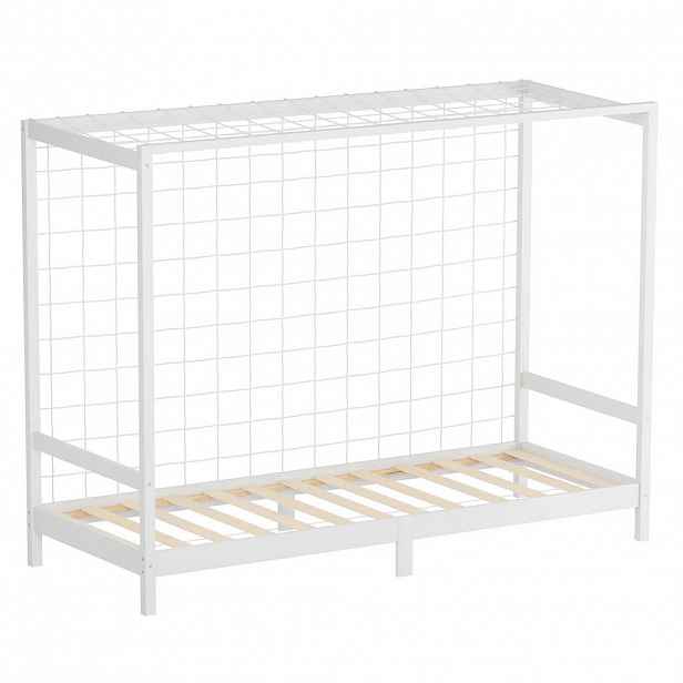 ML-DESIGN DĚTSKÁ postel ve tvaru fotbalové branky 90 x 200 cm, bílá