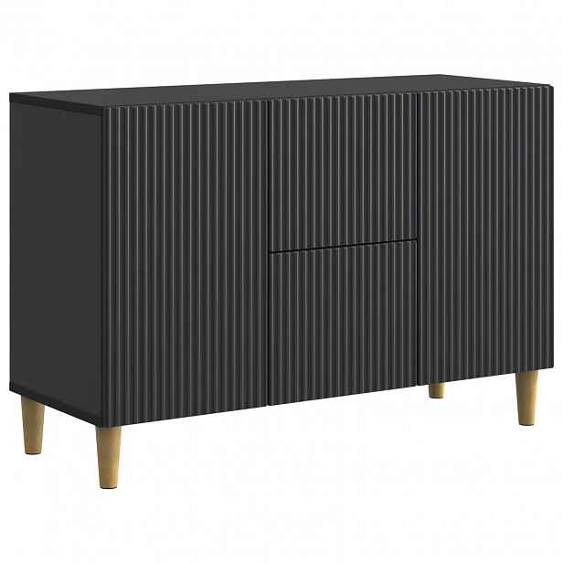 vidaXL Servírovací skříň Černá 89 x 34,5 x 60 cm Kompozitní dřevo